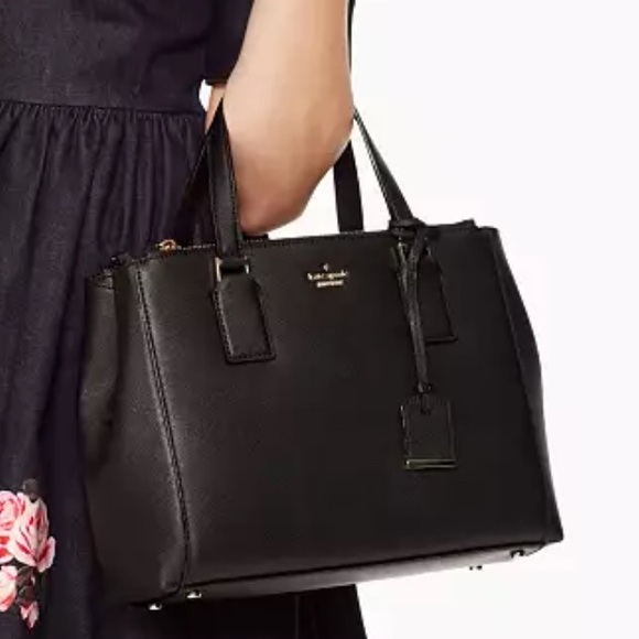 Kate Spade Cameron Street Teegan Black Satchel leather bag - Picture 1 of 9